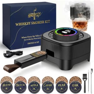 Angryicy Electric Whiskey Smoker Kit with Timer: $24.74