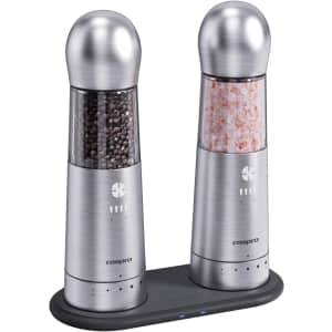 Cospro Electric Salt & Pepper Grinder Set w/ Wireless Charging Base: $39.99 Cospro Electric Salt & Pepper Grinder Set w/ Wireless Charging Base: $39.99
