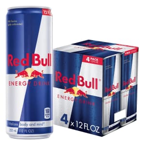 Red Bull Energy Drink 12-oz. Can 4-Pack: $6 via Sub & Save Red Bull Energy Drink 12-oz. Can 4-Pack: $6 via Sub & Save