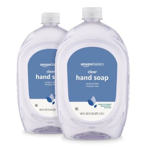 Amazon Basics Gentle & Mild Hand Soap Refill 50-oz Bottle 2-Pack: $7