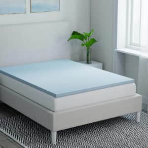 StyleWell Gel-Infused Memory Foam Mattress Topper: From $28, 65% off