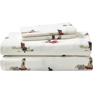 Eddie Bauer Full 100% Cotton Flannel Sheet Set: $27.71