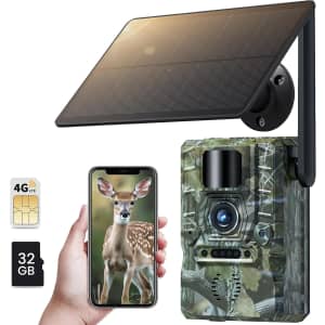 XTU 4G LTE Trail Camera with 2K Streaming and Solar Power: $21 w/ Prime