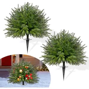 Fajunzh 23.6" Artificial Norfolk Christmas Topiary: $26.99 Fajunzh 23.6" Artificial Norfolk Christmas Topiary: $26.99
