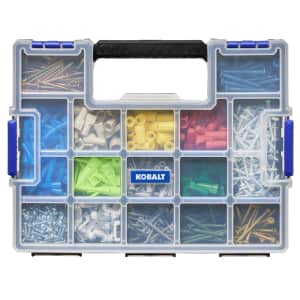 Kobalt 15-Compartment Large Plastic Small Parts Organizer: $14