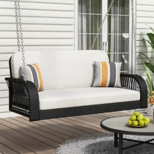 ModernLuxe 2-Seater Hanging Bench Porch Swing: $96