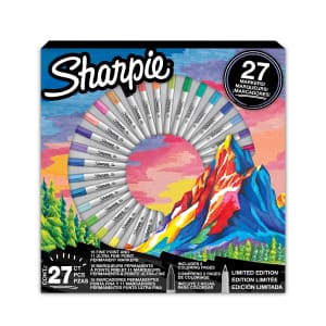 Sharpie Permanent Marker 27-Count Set: $10 Sharpie Permanent Marker 27-Count Set: $10