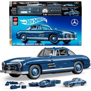Mattel Brick Shop Hot Wheels Premium Series 1,600-Piece Mercedes-Benz 300 SL Building Set: $48.49