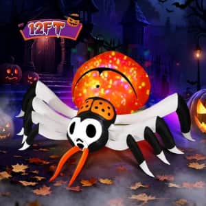 Firstness 12-Foot LED Halloween Inflatable Spider: $33.99 Firstness 12-Foot LED Halloween Inflatable Spider: $33.99