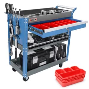 3-Tier Metal Rolling Tool Cart: $66.65
