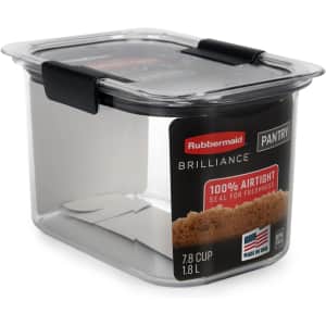Rubbermaid Brilliance Pantry 7.8-Cup Airtight Food Container: $9