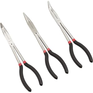 Amazon Basics 3-Piece Long Reach Pliers Set: $13 w/ Prime