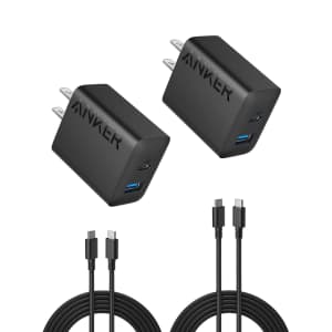 Anker 20W USB / USB-C Fast Wall Charger 2-Pack: $13 w/ Prime