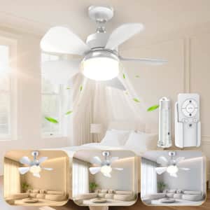 Dimmable LED Light Socket Ceiling Fan w/ Remote: $14 w/ Prime Dimmable LED Light Socket Ceiling Fan w/ Remote: $14 w/ Prime