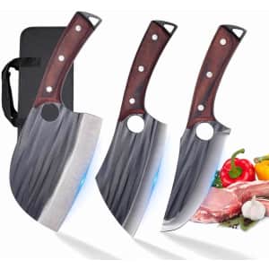 Xnarlath Butcher Chef Knife Set 3-Pieces: $17.99