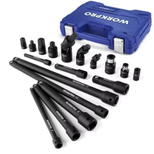 WorkPro 18-Piece Drive Tool Accessory Set: $19