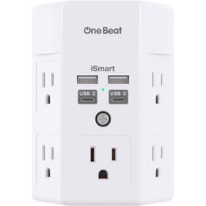 One Beat 5-Outlet Multi-Plug Outlet Extender: $6.99 One Beat 5-Outlet Multi-Plug Outlet Extender: $6.99