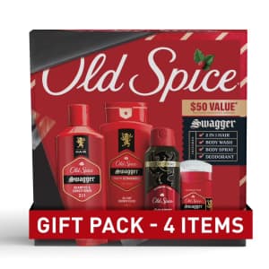 Old Spice Holiday 4-Piece Gift Pack: $15 + $2 Walmart Cash for members