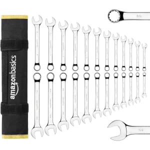 Amazon Basics 24-Piece Combination Metric and SAE Wrench Set: $31