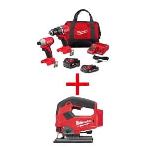 Milwaukee M18 18V Li-Ion Hammer Drill/Impact Combo Kit: $299 w/ FREE tool worth up to $199