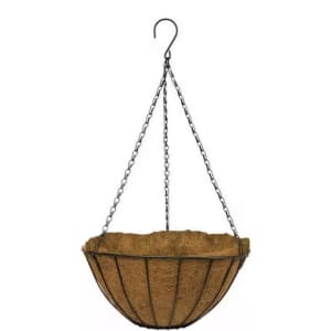 Vigoro 14" Metal Growers Hanging Basket w/ Coco Liner: $6.97