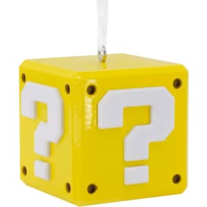 Super Mario Question Block Christmas Ornament: $4.63 Super Mario Question Block Christmas Ornament: $4.63