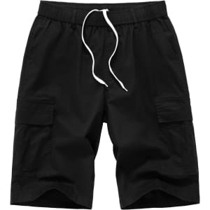 Vcansion Men's Black Cargo Shorts: From $12