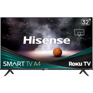 Hisense A4 Series 32A4HNR 32" 720p LED Roku Smart TV: $98 Hisense A4 Series 32A4HNR 32" 720p LED Roku Smart TV: $98