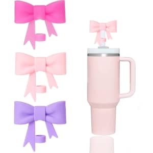 Elegant Bow Straw Covers Cap 3-Pack: $5 Elegant Bow Straw Covers Cap 3-Pack: $5