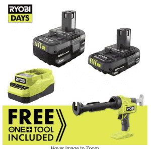 Ryobi ONE+ Cordless 10 oz. Caulk & Adhesive Gun w/ 2 Batteries + Charger: $99
