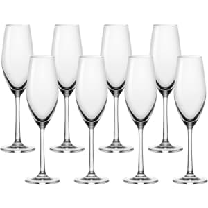 Anchor Hocking Sondria Champagne Flutes 8-Pack: $20