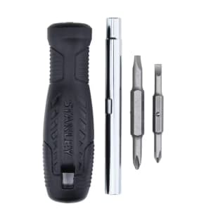 Stanley 6-in-1 Multi-Bit Screwdriver: $4.97