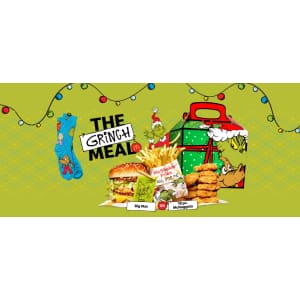 McDonald's Grinch Happy Meal: Now available for a limited time