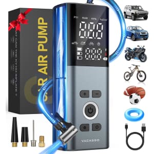 Portable Tire Inflator with Smart Autostop: $19.19