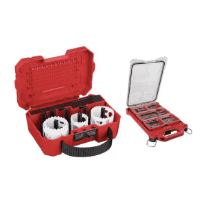 Milwaukee Hole Dozer Bi-Metal Hole Saw Kit w/ Shockwave Impact Duty Alloy Steel Screw Driver Bit Set: $69