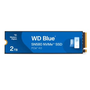 Western Digital 2TB WD Blue SN580 NVMe Internal SSD: $110