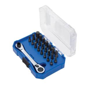 Kobalt 24-Piece SAE and Metric Mechanics Tool Set: $12