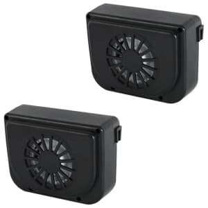 Solar Powered Car Window Fan 2-Pack: $19