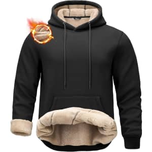 Pudolla Men's Fleece Lined Hoodie: $25.99