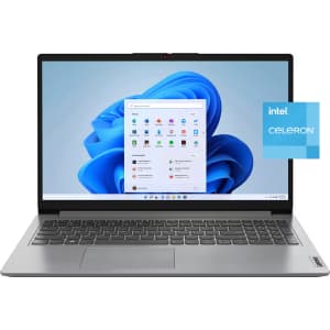 Lenovo Ideapad 1 Celeron N4500 15.6" Laptop: $160