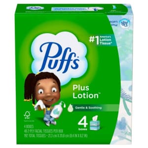 Puffs Plus Lotion Facial Tissues at CVS: $1 off