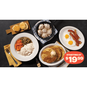 Cracker Barrel Homestyle Meals for Two: From $20