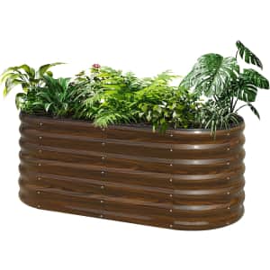 SnugNiture Galvanized Steel Raised Garden Bed: $48 SnugNiture Galvanized Steel Raised Garden Bed: $48
