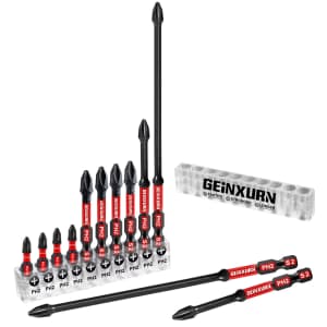 10-Piece High-Torque Screwdriver Drill Bit Set: $5
