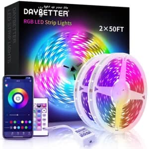 Daybetter 100-Ft. RGB LED Strip Lights: $8.99 Daybetter 100-Ft. RGB LED Strip Lights: $8.99