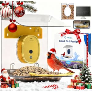 Vakiav Solar 4K Smart Bird Feeder with Camera: $19.99 Vakiav Solar 4K Smart Bird Feeder with Camera: $19.99