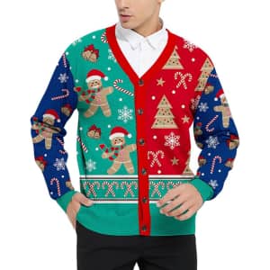 Men's 2024 Ugly Christmas Cardigan: $32 Men's 2024 Ugly Christmas Cardigan: $32