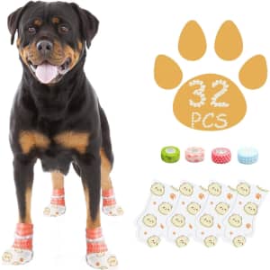 Furrtripsy Disposable Dog Booties 32pcs with Bandages: $16.09