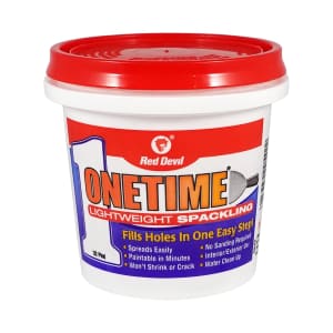 Red Devil ONETIME Lightweight Spackling 8-oz. Tub: $2.98