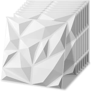 Art3d 12"x12'' 3D Wall Panel 20-Pack: $20